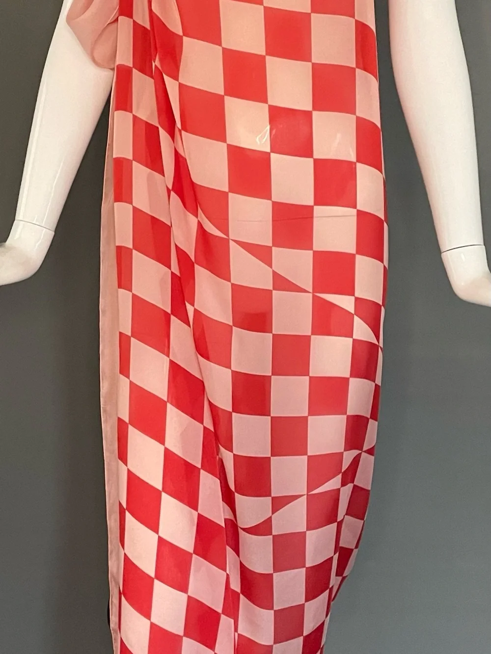 Rare Oversized Akris Scarf 52 In Square Silk Excellent Condition Sarong